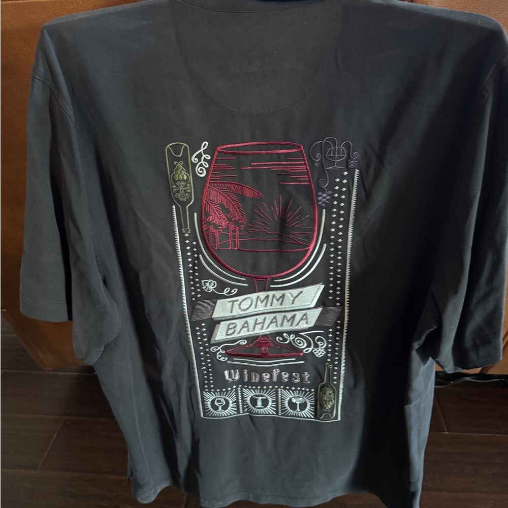 Tommy Bahama Black Winefest Graphic Tee